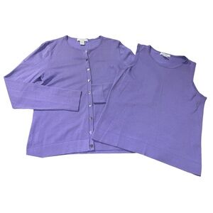 dressbarn Purple Women's Sweater Set